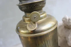 Hot Pamono Belgian Brass Gas Lamp