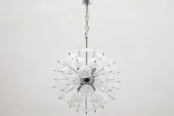Best Pamono Belgian Floral Starburst Sputnik Chandelier from Val Saint Lambert, 1969