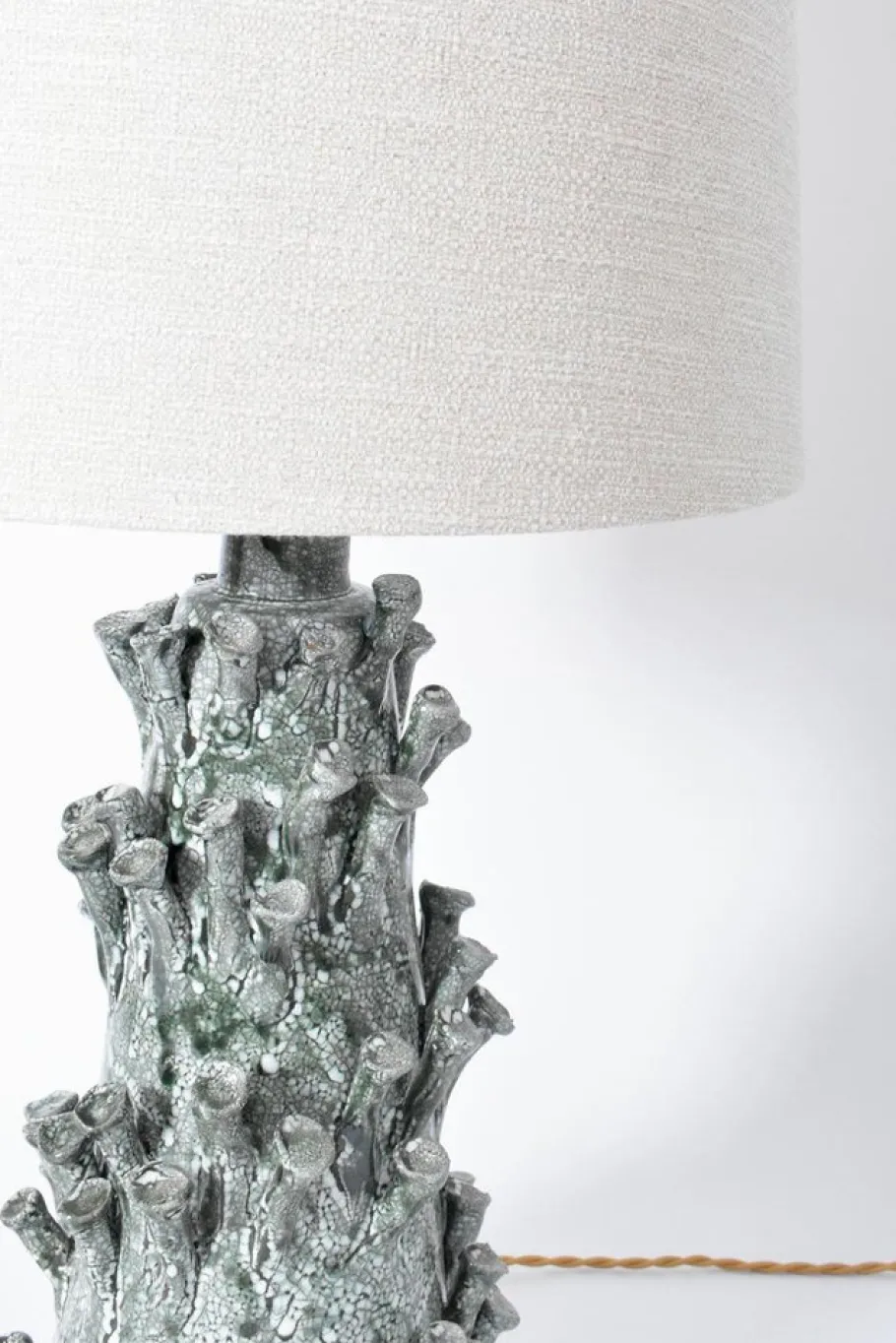 Discount Pamono Belize Green Marbled Lamp by Barracuda Interiors