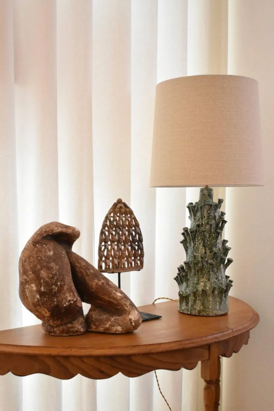 Discount Pamono Belize Green Marbled Lamp by Barracuda Interiors