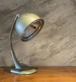 Outlet Pamono Belmag Green Adjustable Table Lamp, Switzerland, 1950s