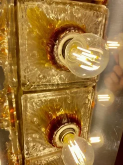 Sale Pamono Bicolor Murano Glass Wall Light attributed to Toni Zuccheri, Italy, 1970s