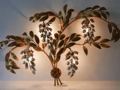 Discount Pamono Big German Pioggia Doro Gilt Metal Wall Lamp by Hans Kögl, 1970s