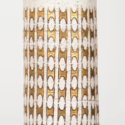 Best Pamono Bitossi Lamps for Bergboms with Custom Made Shades by Rene Houben, Set of 2