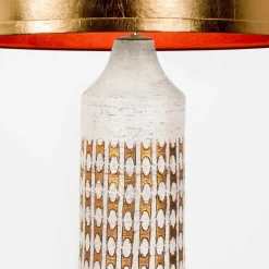 Best Pamono Bitossi Lamps for Bergboms with Custom Made Shades by Rene Houben, Set of 2