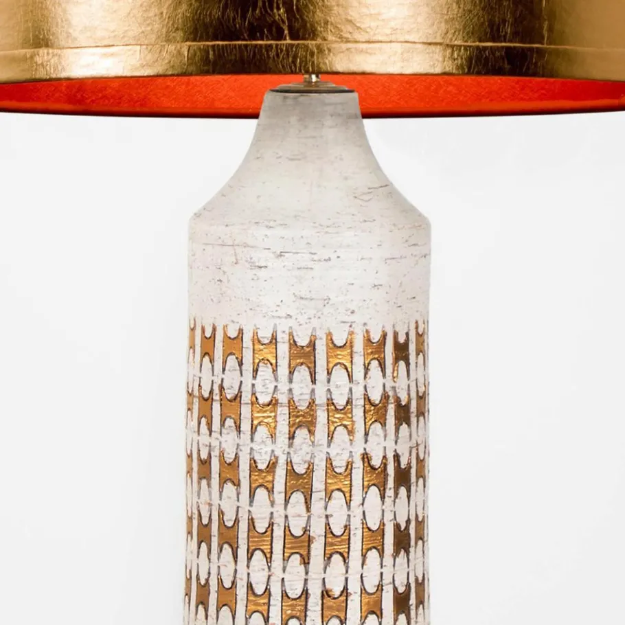 Best Pamono Bitossi Lamps for Bergboms with Custom Made Shades by Rene Houben, Set of 2