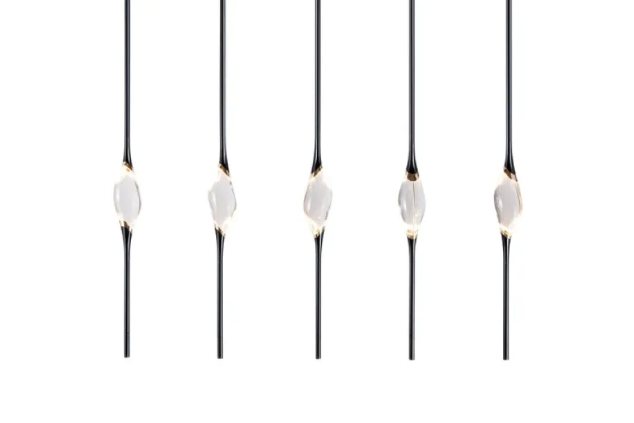 New Pamono Black + Gold Il Pezzo 12 Long Pendant by Il Pezzo Mancante