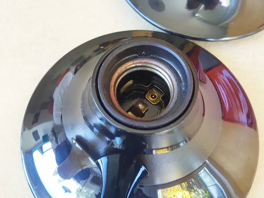 New Pamono Black & Ivory Plastic Teti Wall or Ceiling Lamp by Vico Magistretti for Artemide, 1960s