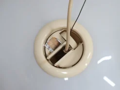 Discount Pamono Black & White Hanging Lamp by Castiglioni Brothers for Flos, 1970s