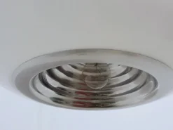 Discount Pamono Black & White Hanging Lamp by Castiglioni Brothers for Flos, 1970s