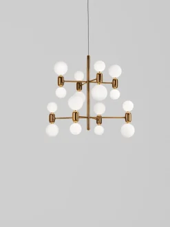 Hot Pamono Black Aballs Chandelier 8 by Parachilna