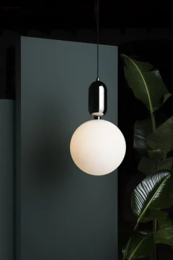 New Pamono Black Aballs Chandelier 4 by Parachilna