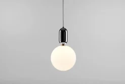 Online Pamono Black Aballs T Gr Pendant Lamp by Parachilna