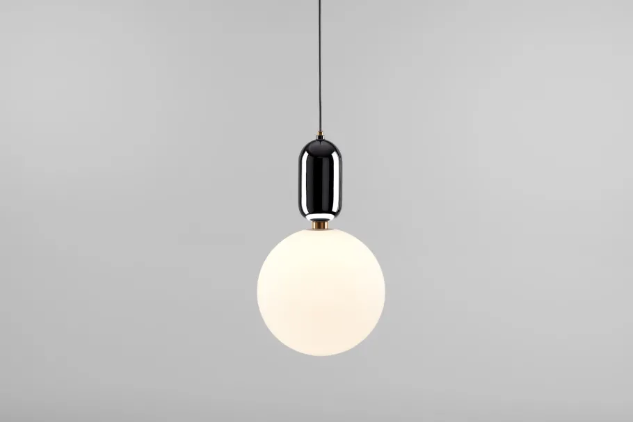 Online Pamono Black Aballs T Gr Pendant Lamp by Parachilna