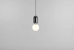 Hot Pamono Black Aballs T Pe Pendant Lamp by Parachilna