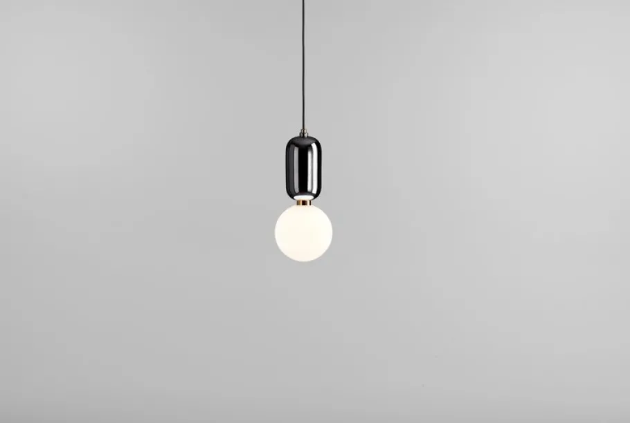 Hot Pamono Black Aballs T Pe Pendant Lamp by Parachilna