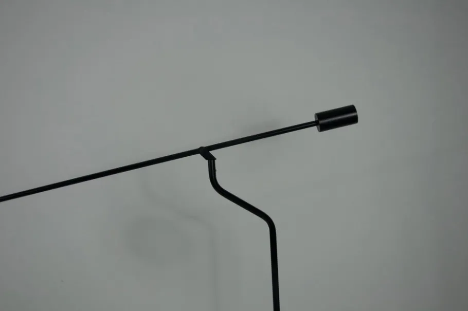 Clearance Pamono Black Adjustable Floor Lamp, Germany, 1970s