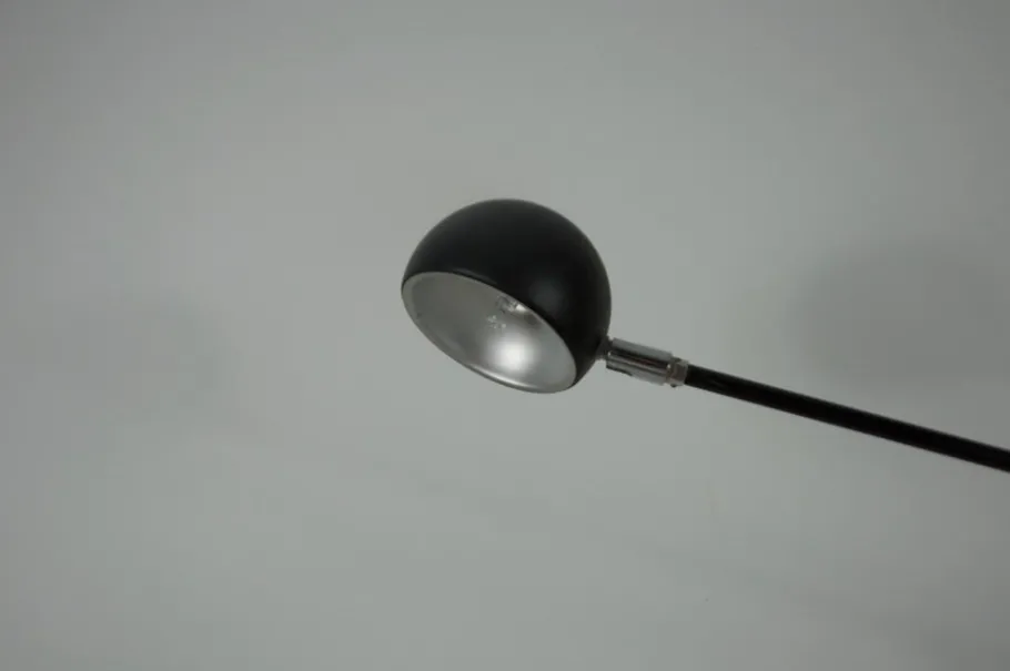 Clearance Pamono Black Adjustable Floor Lamp, Germany, 1970s