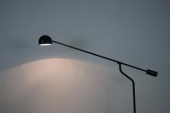 Clearance Pamono Black Adjustable Floor Lamp, Germany, 1970s