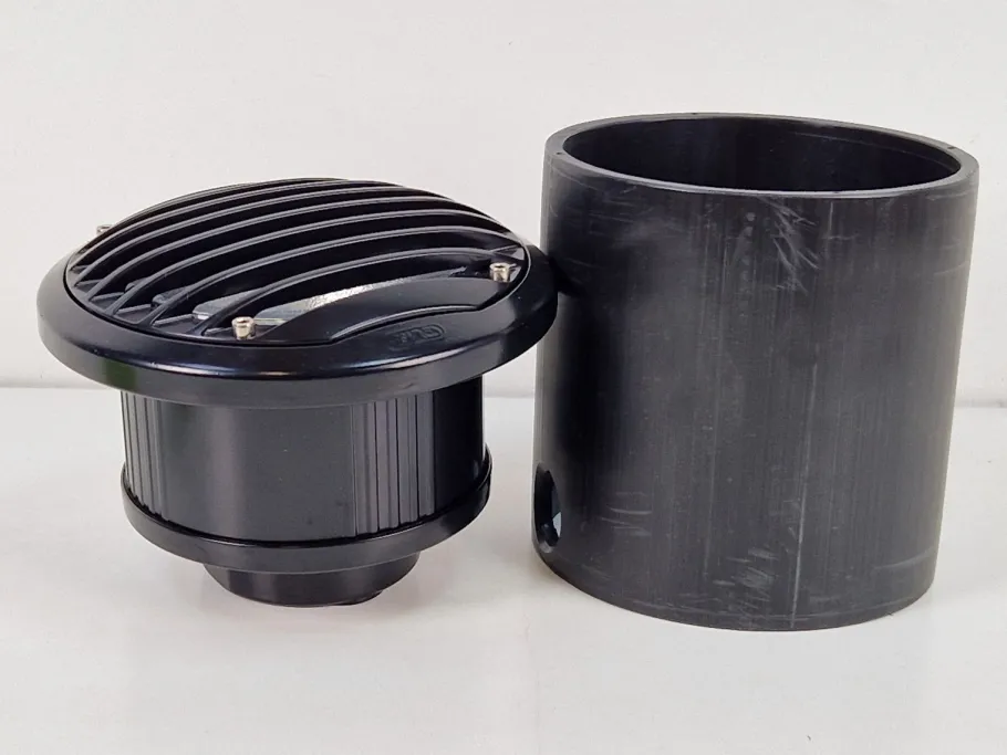 Online Pamono Black Aluminum Ground Spot by Simes Lighting, 1980s