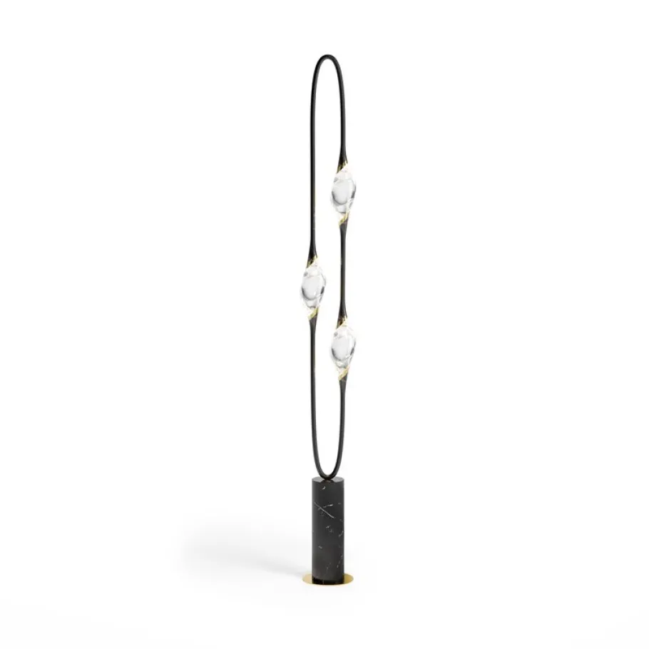 Online Pamono Black and Gold Il Pezzo 12 Floor Lamp by Il Pezzo Mancante