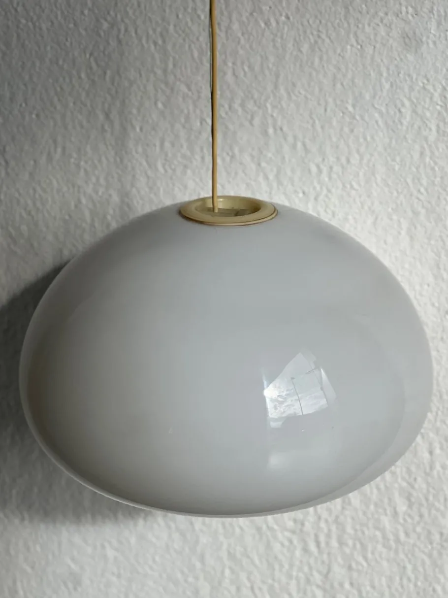 Best Pamono Black and White Ceiling Lamp by Achille Castiglioni for Flos, 1970s