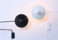 Hot Pamono Black and White Large Metal Paperclip Wall Lamps by J. J. M. Hoogervorst for Anvia, 1970s, Set of 2