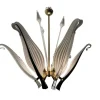 Best Pamono Black and White Murano Glass Chandelier by Franco Luce Seguso, 1960s