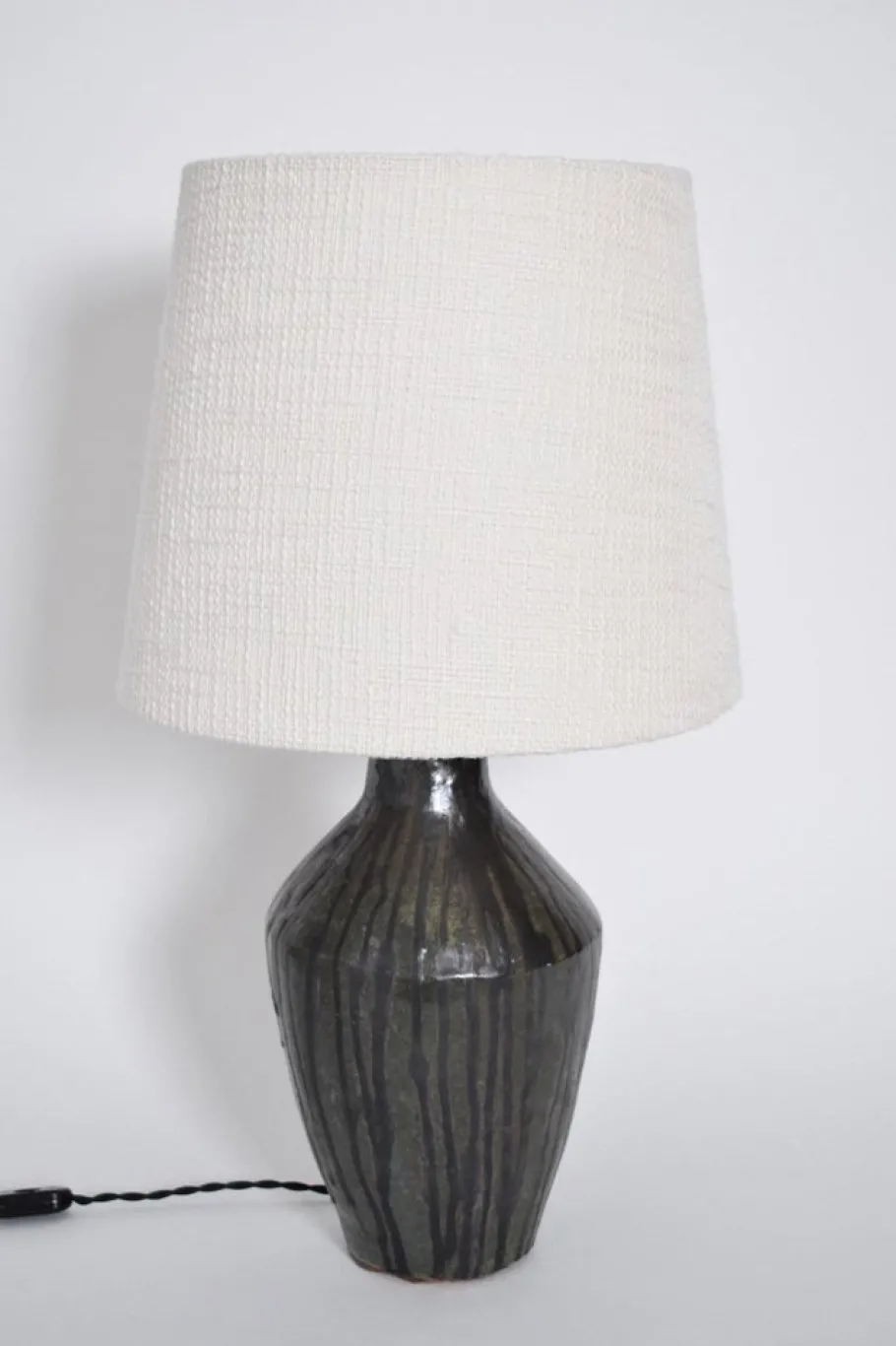 Online Pamono Black Ceramic Lamp, 1960s