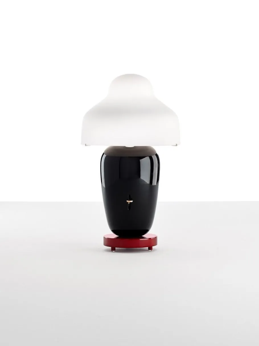 New Pamono Black Chinoz Table Lamp by Parachilna