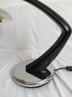 Sale Pamono Black Chrome Model Boomerang Table Lamp from Fase, 1960s