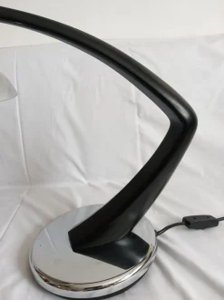 Sale Pamono Black Chrome Model Boomerang Table Lamp from Fase, 1960s