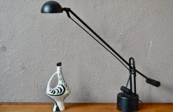 Outlet Pamono Black Desk Lamp with Pendulum and Double Counterweight, 1990s