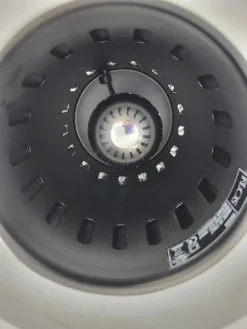 Sale Pamono Black Flos Taccia Lamp in Glass and Aluminum by Achille and Pier Castiglioni for Flos, Italy, 1960s