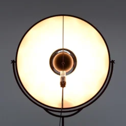 Clearance Pamono Black Fortuny Floor Lamp by Mariano Fortuny for Pallucco