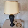 Discount Pamono Black Glass Desk Lamp, 1980s