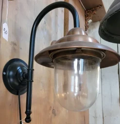 Online Pamono Black Middle Copper Barn Light