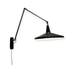 Online Pamono Black Model 4050 Panama Lamp by Wim Rietveld for Gispen, 1955