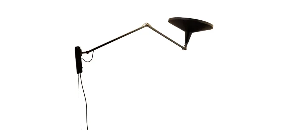 Online Pamono Black Model 4050 Panama Lamp by Wim Rietveld for Gispen, 1955