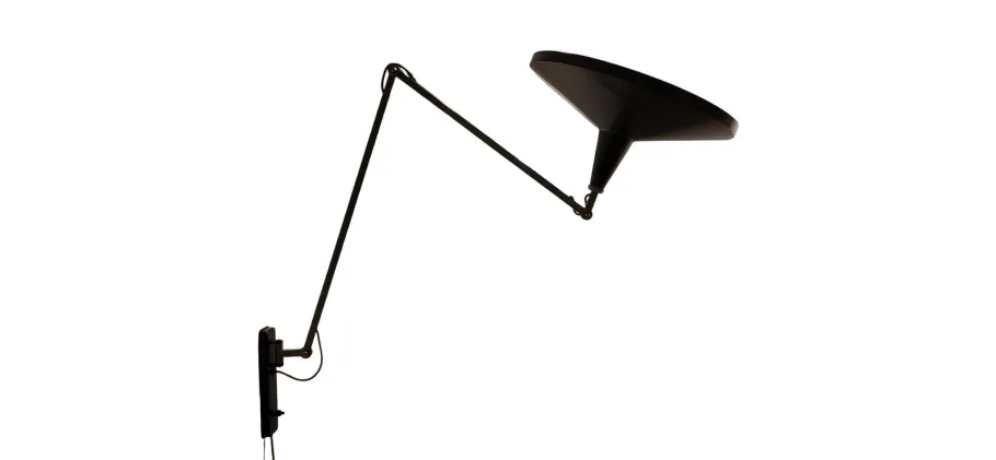 Online Pamono Black Model 4050 Panama Lamp by Wim Rietveld for Gispen, 1955