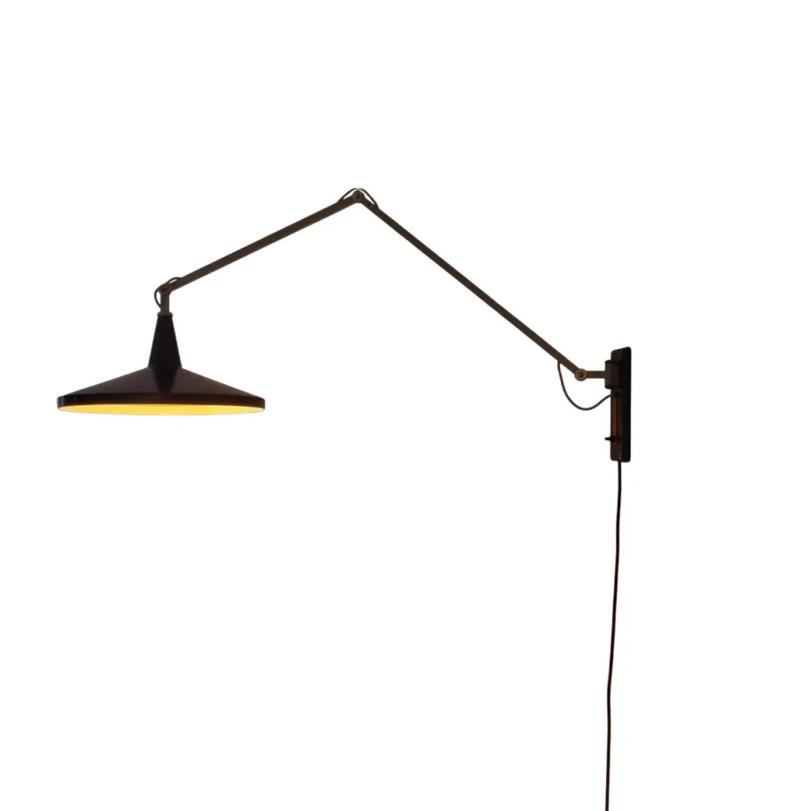 Online Pamono Black Model 4050 Panama Lamp by Wim Rietveld for Gispen, 1955