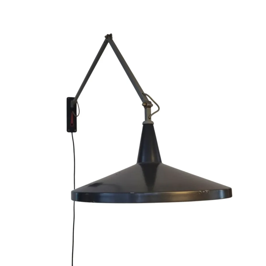 Online Pamono Black Model 4050 Panama Lamp by Wim Rietveld for Gispen, 1955
