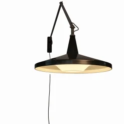 Online Pamono Black Model 4050 Panama Lamp by Wim Rietveld for Gispen, 1955