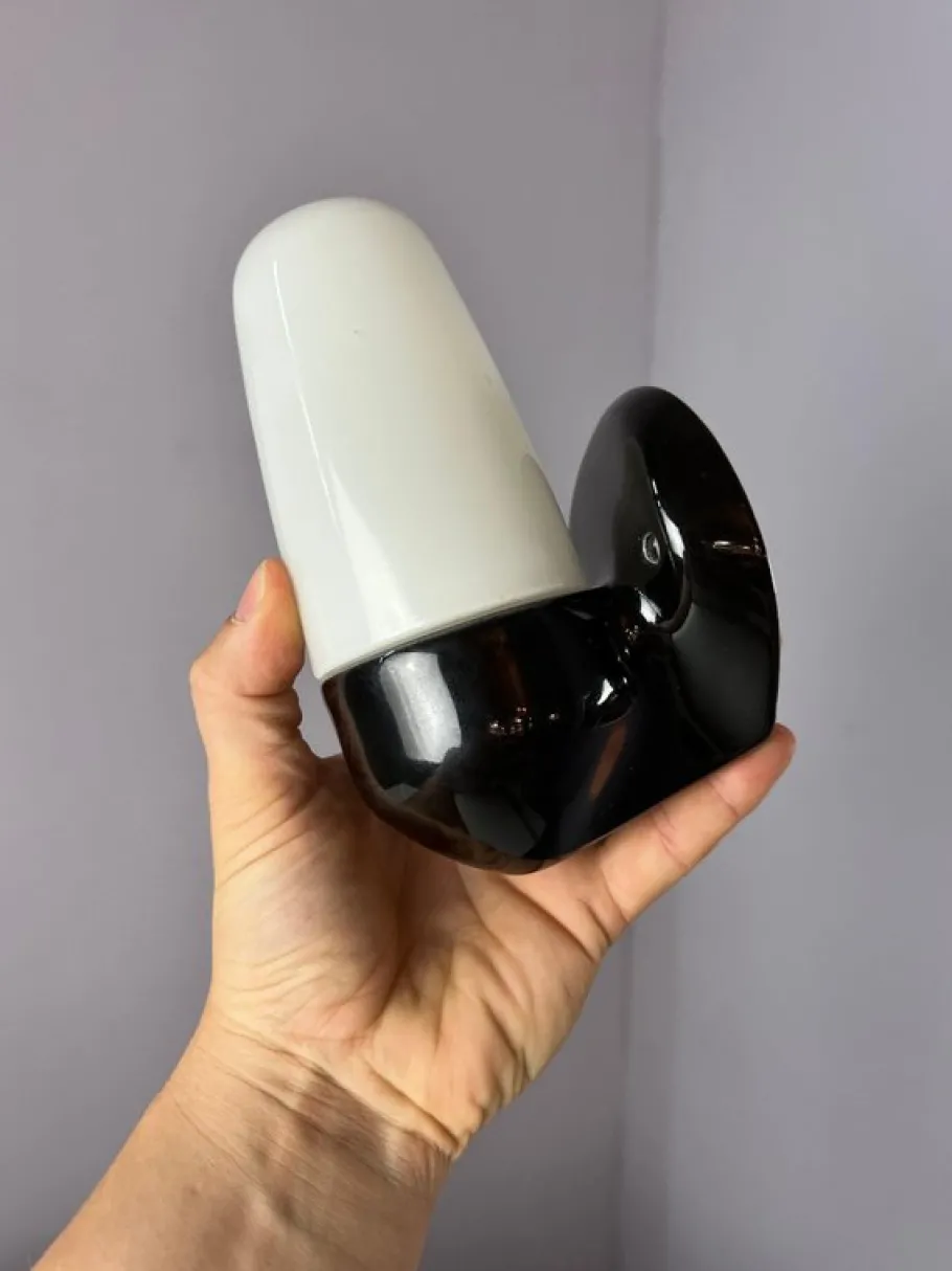 New Pamono Black Model 6067 Wall Lamp by Wilhelm Wagenfeld for Lindner