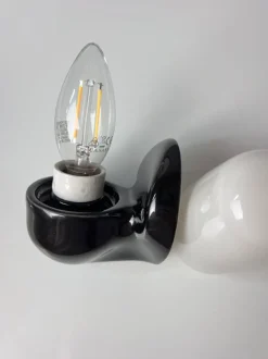 New Pamono Black Model 6067 Wall Lamp by Wilhelm Wagenfeld for Lindner