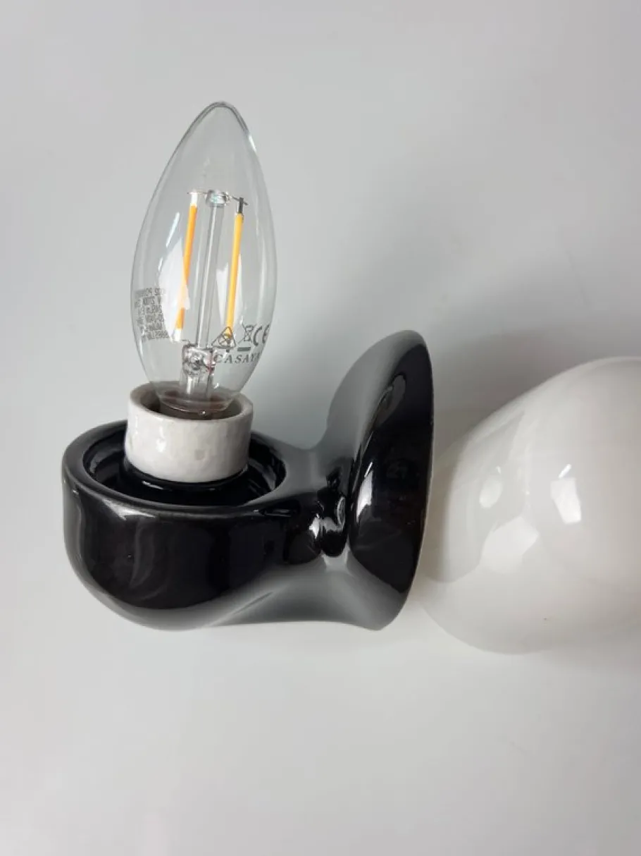 New Pamono Black Model 6067 Wall Lamp by Wilhelm Wagenfeld for Lindner