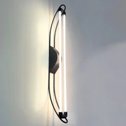 Online Pamono Black Neon Wall Lamp by Gian N. Gigante for Zerbetto, 1980s