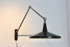 Hot Pamono Black No. 4050 Panama Wall Lamp by Wim Rietveld & André Cordemeyer for Gispen, 1950s