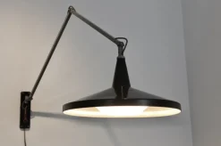 Hot Pamono Black No. 4050 Panama Wall Lamp by Wim Rietveld & André Cordemeyer for Gispen, 1950s