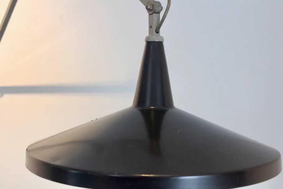 Hot Pamono Black No. 4050 Panama Wall Lamp by Wim Rietveld & André Cordemeyer for Gispen, 1950s